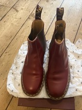 Dr martens Vintage 2976 Oxblood Quilon Chelsea Boots Sz 42/8