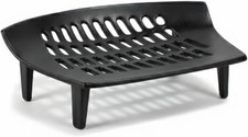 16" Heavy Duty Cast Iron Fire Grate Log Basket – Fireplace Coal & Wood Holder
