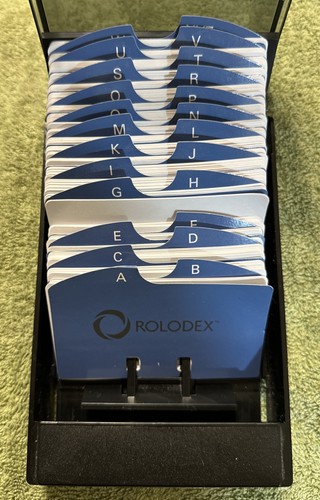Vintage rolodex covered - covered, card