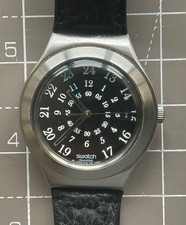 RARE 2007  Swatch Irony Big  YGS454 Watch with original Swatch leather strap