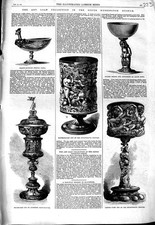 Old Antique Print 1867
