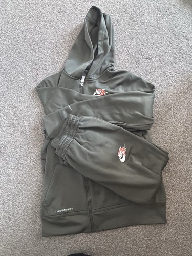 Nike khaki green hoodie - nike,