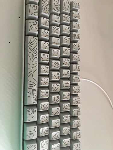 Wireless white gaming keyboard - white,