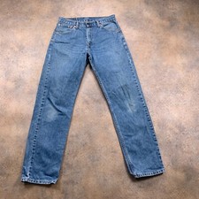 Vintage Levi's 521 Jeans Mens (32 Inch Waist) (32 Inch Leg) Regular Fit Blue
