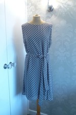 WALLIS fawn spotted dress size 20