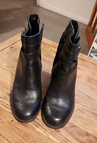 Clarks women black leather - women's,