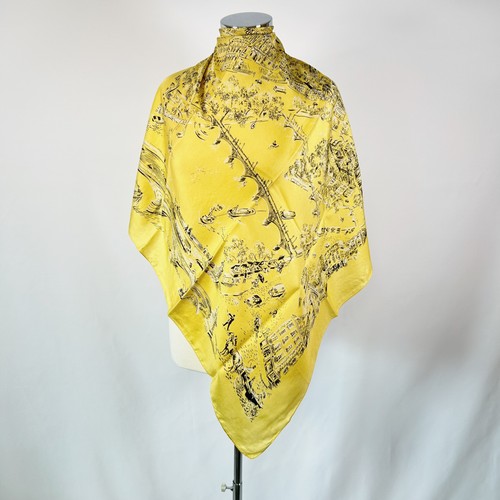 Vintage french yellow silk - vintage,
