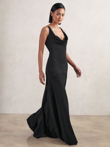 Reiss womens line maxi dress - line,
