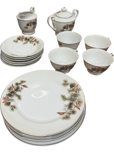 Vintage tea set - tea, floral