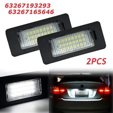 Pair For BMW 3 5 6 Series LED License Number Plate Lights E39 E60 E61 E90 E92