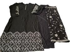 New 3pc Heavy Emb Stitched