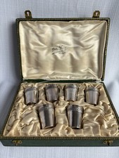 French silver beaker set Charles Barrier Paris