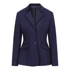 Equetech Kimblewick Wool Show Jacket - Navy 32"-48" Chest - Cavalry Twill