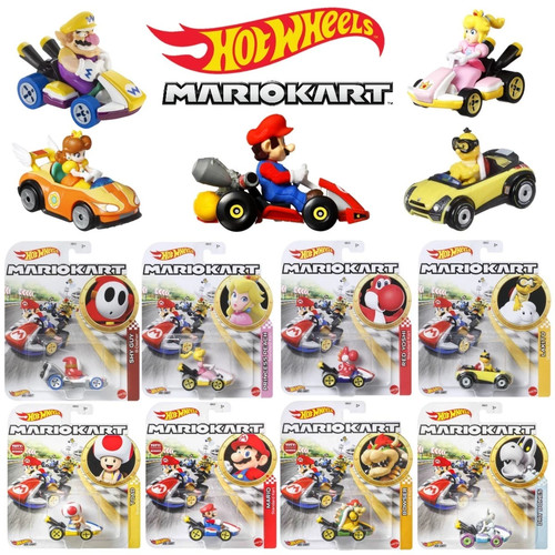 Hot wheels mario kart - mario,