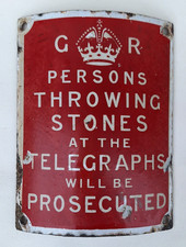 Enamel Sign King George