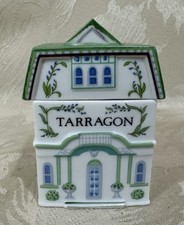 Brooks & Bentley / Lenox 1991 Spice Village - Tarragon - Ceramic Jar Container