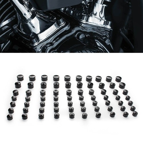 Engine bolt cover kit black - engine,