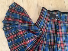 Vintage Mens Scottish Handmade Kilt, Macbeth Tartan , Waist 28-30 Inches