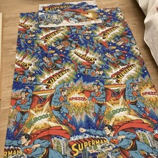  Superman DC Comics 1978 Single Duvet Cover & Pillow Case Vintage Original. 