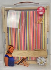 Bookchair Bookstand Holder Multicoloured Stripes Foldable Chair New Gift