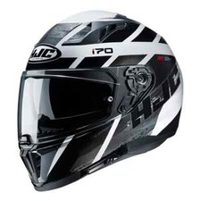 HJC I70 Reden Black White Full Face Motorcycle Motorbike Helmets Extra Large XL