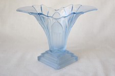 Art Deco Light Blue Glass