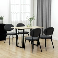 Boucle Dining Chairs Set of 4