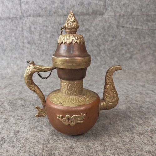 Antique tibetan copper brass - tibetan,