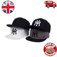 Snapback Cap Mens Womens Flat Peak Baseball Hat Hip Hop Streetwear Adjustable