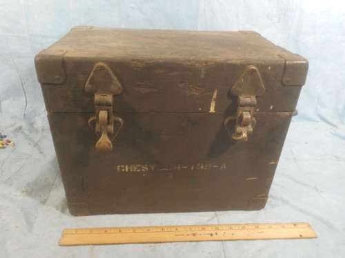 Vintage military storage chest - military,
