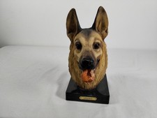 Alsatian Head Figurine Dog