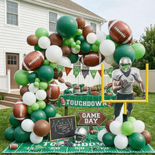 Football Brown Green White