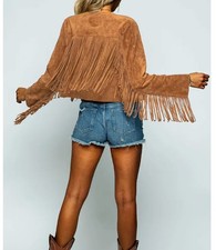 Womens Suede Jacket Ladies