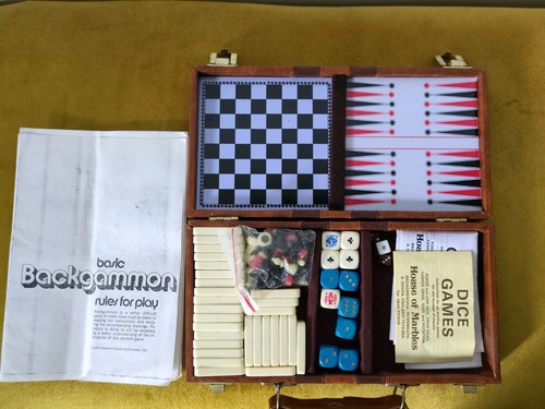 Vintage travelling games set - games,