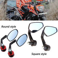 7/8" 22mm Universal Motorcycle Motorbike Handle Bar End Rearview Side Mirrors