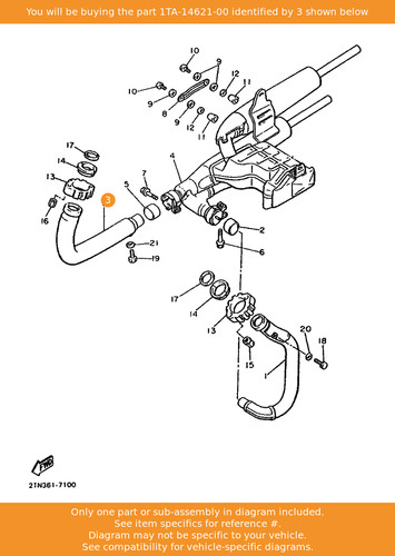 Yamaha pipe exhaust 2 - exhaust,