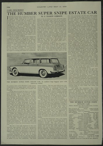 Humber super snipe - snipe, car