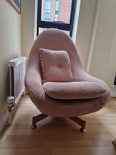 Greaves & Thomas Swivel Chair (antique, egg chair, mid century modern)