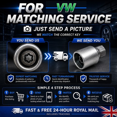 Locking wheel nut - vw, key