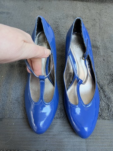 Cobalt blue bar patent - blue,
