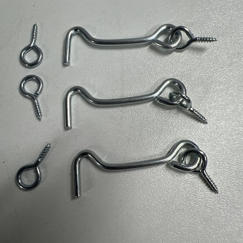 Gate hook and - and, plated