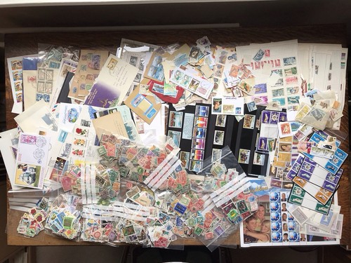 Over 1kg world stamps - over,