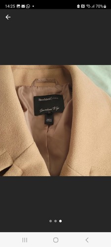 Camel pea coat river - camel,