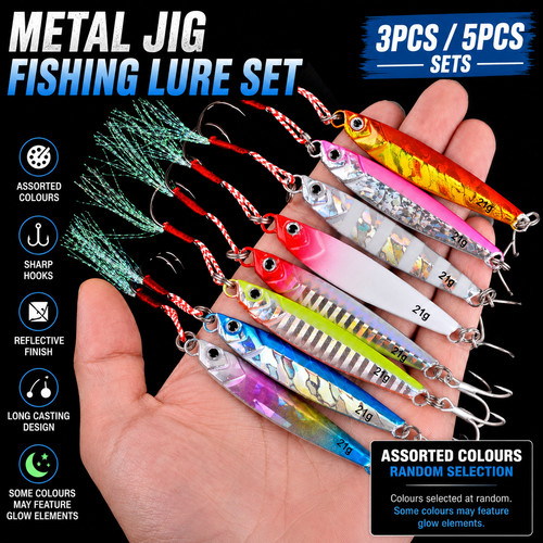 Metal jig fishing lure - metal,