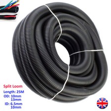 Heavy-Duty Split Loom Tubing Corrugated Slit Tube Convoluted Conduit Cable Wire