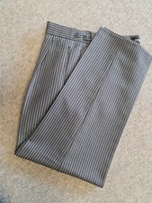 MENS LIGHT GREY PINSTRIPE TROUSER MORNING SUIT MASONIC ASCOT WEDDING DRESS