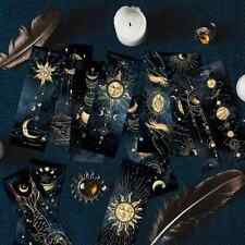 Set  6 Bookmarks Gothic Astrology  Sun & Moon Themed Paper Card Bookmark 14.2 cm