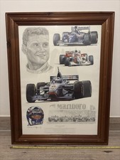 Tribute to David Coulthard - FRAMED Print by Stuart McIntyre 1998 Formula 1, F1