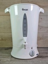 SWAN 8 LITRE HOT WATER URN/ PARTY CATERING TEA EASY POUR WHITE PLASTIC TESTED UK