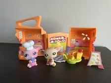 Littlest Pet Shop #1545 Mouse Cheese 'N Treats On The Go Carrier Rare Figure Toy